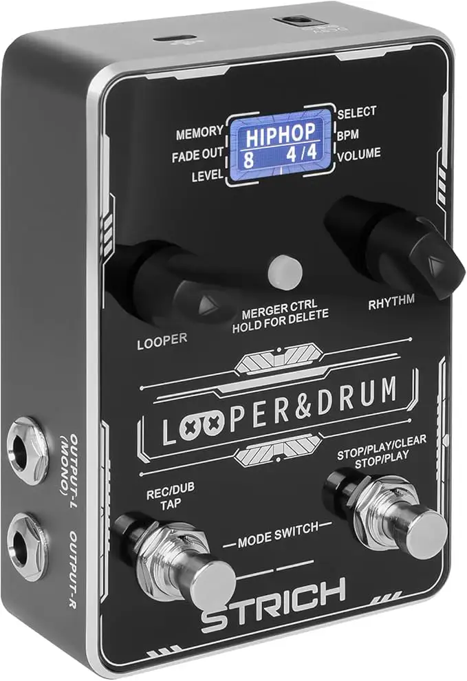 STRICH Stereo Looper Pedal Guitar Pedal
